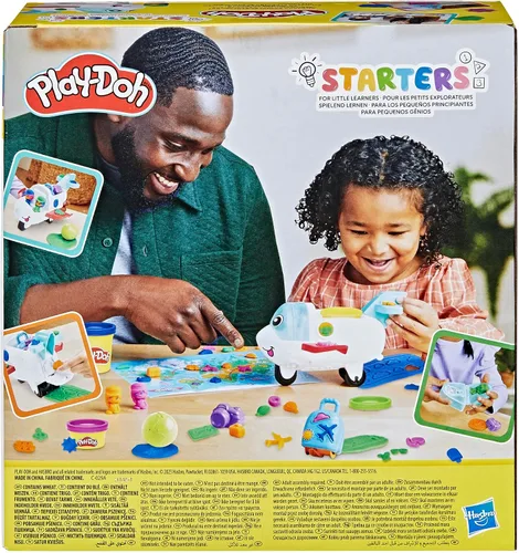 Miniatura 18 de Play-Doh Airplane Explorer - Juego de iniciación, juguetes preescolares para niñas y niños de 3 años y más con Jet, tapete de juego de mapa
