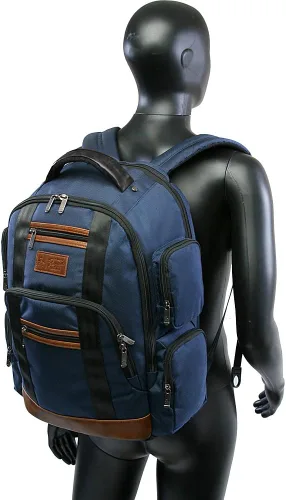 Miniatura 5 de Original Penguin Mochila Peterson para la mayoría de portátiles y portátiles de 15 pulgadas, marino, Mochila para laptop Peterson que se adapta a