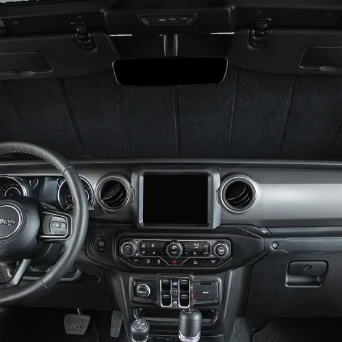 Miniatura 7 de Coverking Parasol de parabrisas interior diseñado a medida para Ford TRK F-150/250/350 NO SuperDuty Modelos: Trilaminado patentado, plegable