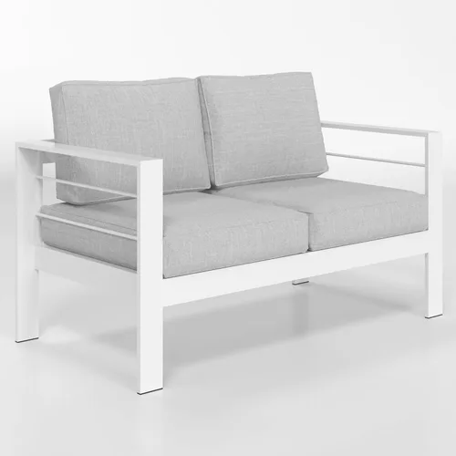Miniatura 49 de Solaste Juego de muebles de patio de aluminio para todo tipo de clima, moderno juego de muebles de metal para exteriores con asientos profundos