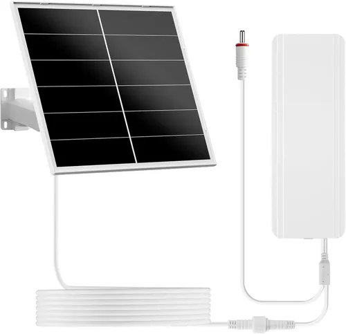 Miniatura 7 de Panel solar de 7 W compatible con Eufycam, cargador solar USB-C para cámaras de batería de 5 V, impermeable IP66, montaje ajustable de 360°, cable