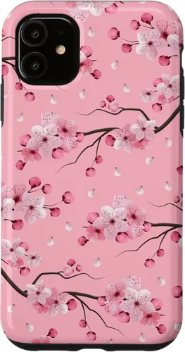 Miniatura 8 de Japanese Cherry Blossom Floral Flower Pattern Pastel Pink Case for iPhone 17