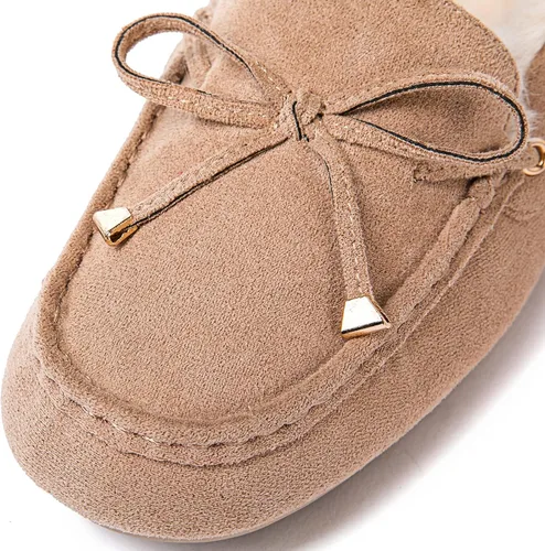 Miniatura 4 de GLOBALWIN Mocasines para mujer, para invierno, para interiores y exteriores, con forro de piel sintética