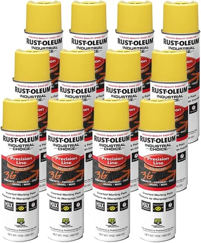 Miniatura 16 de Rust-Oleum 203023 Industrial Choice - Pintura en aerosol para marcado a base de disolvente invertido, 17 onzas, verde fluorescente