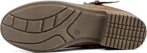 Miniatura 4 de VJH confort Botas de media pantorrilla para mujer, botines holgados con hebilla cómoda con cremallera lateral