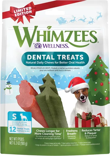 Miniatura 13 de Whimzees Wellness Stix Golosinas dentales para perros, masticables naturales, barra de gran tamaño, (7 unidades)