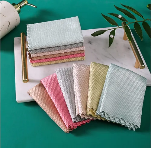 Miniatura 3 de Paño de limpieza de microfibra, 10 piezas, sin rayas, milagros, reutilizables