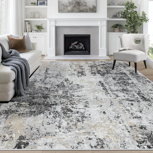 Miniatura 51 de 5x7 Area Rugs for Living Room Rug Washable: Abstract Rug for Dining Room Bedroom Carpet Non Slip 5 by 7 Indoor Modern Nursery Home Office Beige