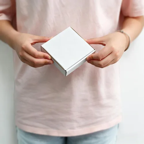 Miniatura 5 de KBG Cajas de envío pequeñas de 4 x 4 x 1 pulgadas, sobres de cartón corrugado blanco para negocios, paquete de 50 cajas de correo pequeñas, caja