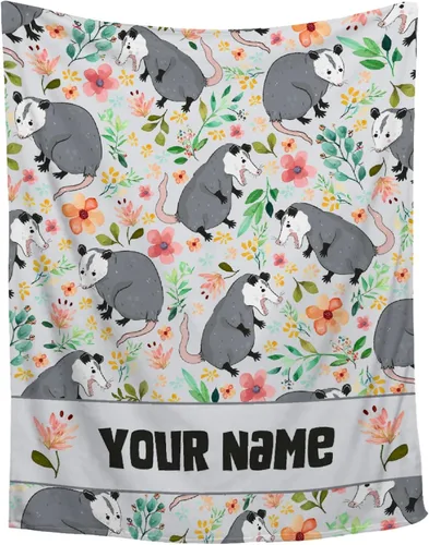 Miniatura 12 de Manta de zarigüeya personalizada Regalo ultrasuave de «Just A Girl Who Loves Opossums» para niñas, decoración divertida para el hogar de animales
