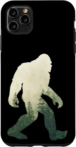 Miniatura 13 de iPhone 12 Pro Max Bigfoot figura Sasquatch Yeti Nature doble caso de exposición