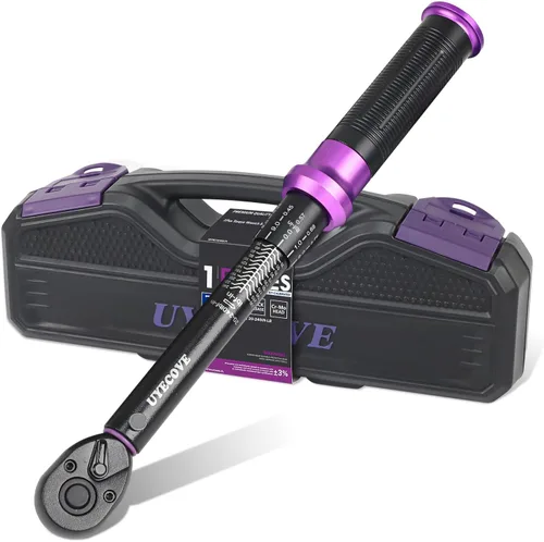 Miniatura 10 de Llave dinamométrica de clic de 1/2 pulgada 10-170 FT-LB/13.6-230.5N.M, precisión de ±3%, llave dinamométrica profesional de clic de doble dirección