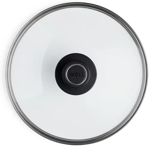 Miniatura 23 de Woll Vidrio templado con borde de acero inoxidable y perilla ventilada tapa redonda, 8 pulgadas, transparente