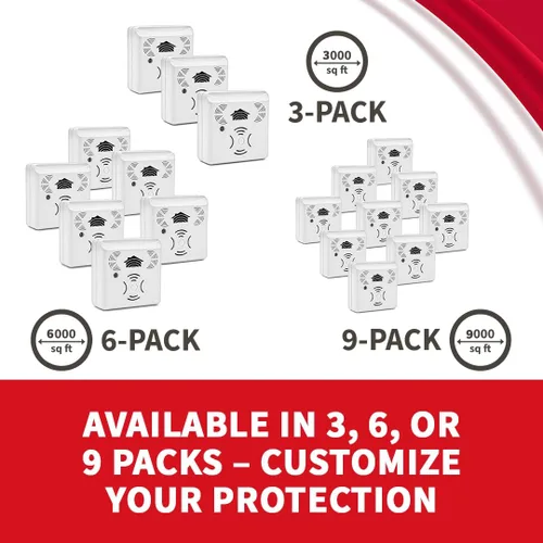 Miniatura 6 de Riddex Sonic Plus - Repelente ultrasónico de plagas, se conecta con salidas adicionales para uso en interiores, repelente de insectos, repelente