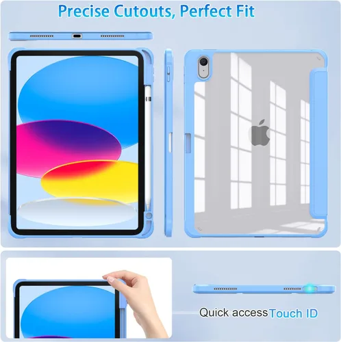 Miniatura 7 de OKP Funda para iPad de 11ª Generación de 11 pulgadas (A16) 2025, para iPad de 10.9'' de 10ª Generación 2022, Funda Delgada y Ligera para iPad 11/10ª