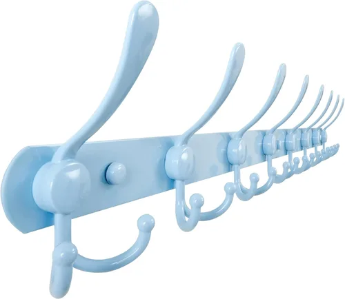 Miniatura 34 de Dseap - Perchero para pared, 5 ganchos triples, resistente, acero inoxidable, riel de gancho de metal para abrigos, sombreros, toallas, bolsos