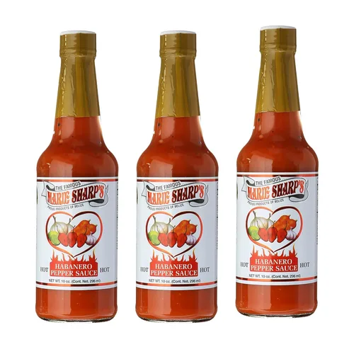 Miniatura 13 de Salsa picante de pimiento habanero Marie Sharp's, 1 galón (128 onzas) – Salsa picante belizeana auténtica con pimientos habaneros rojos frescos
