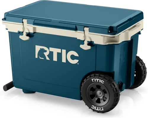 Miniatura 13 de RTIC - Hielera con ruedas ultraligera de 52 cuartos de galón, caja de hielo portátil aislada para playa, bebidas, camping, picnic, pesca, barco