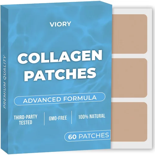 Parches de colágeno (paquete de 60) – Parche 100% natural para mujeres y hombres – Soporte para el cuerpo y la piel – Con glutatión – Reafirmante,