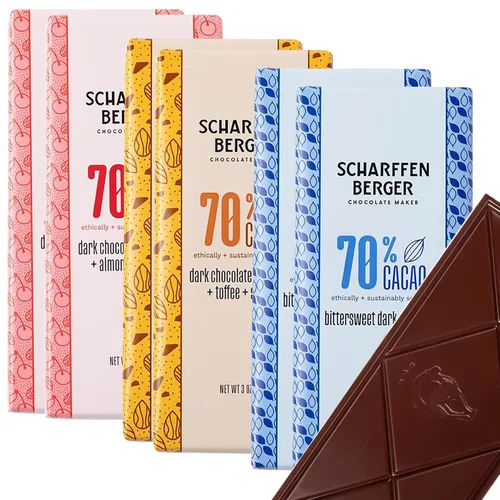 Miniatura 11 de Barra de Chocolate Scharffen Berger - Chocolate Negro - 62 Por Ciento Cacao - Semi-Amargo - Fino Artesanal - Barras de 3 onzas - Paquete de 12