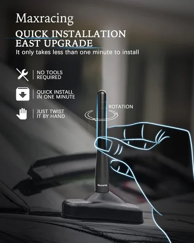 Miniatura 6 de MAXRACING - Antena corta para camión compatible con Z3 y Z4 1996-2016, segura para autolavado, antena de repuesto de aluminio