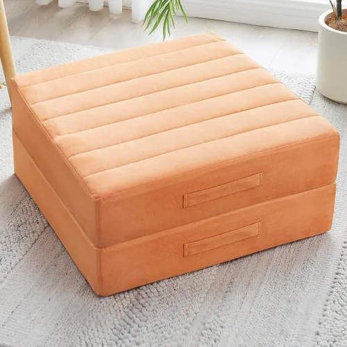 Miniatura 40 de JKMAX 2 Piezas Almohadas de Espuma de Alta Densidad para Piso - Almohadas Grandes Mejoradas para Asientos de Adultos - Cojín de Piso para Exteriores