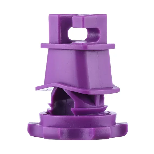 Miniatura 3 de Aislador de poste redondo apretado de 25 piezas, aislante eléctrico de sujeción de alambre para cerca, traje de dos piezas (morado)