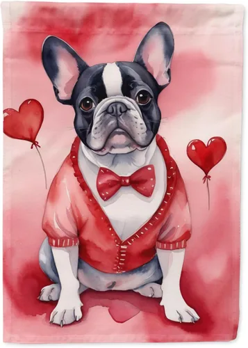 Miniatura 58 de Caroline's Treasures DAC5292CHF - Bandera de Border Collie My Valentine House para porche, grande, con manga para porche, para colgar en la pared