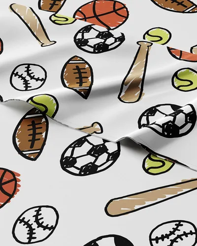 Miniatura 49 de Juego de sábanas de fútbol para niños tamaño Queen - 4 piezas de sábanas de fútbol - Ropa de cama con tema deportivo - Ultra suave, lindo y acogedor