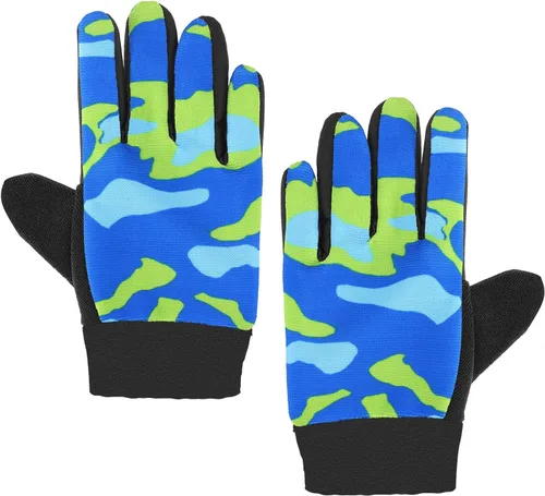 Miniatura 2 de Accmor Guantes de ciclismo para niños, transpirables, antideslizantes, guantes de dedo completo para niños, ciclismo, escalada, equitación, ciclismo