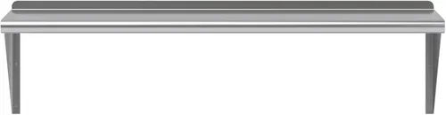 Miniatura 4 de AmGood Estante de pared de acero inoxidable de 48 pulgadas de largo x 14 pulgadas de profundidad Certificado NSF Estantería de metal