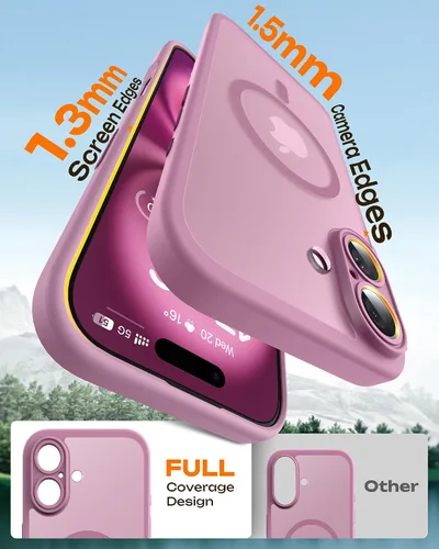 Miniatura 19 de TOCOL Funda para iPhone 11, compatible con Magsafe, protección completa de cámara, imanes integrados, protección contra caídas, funda translúcida