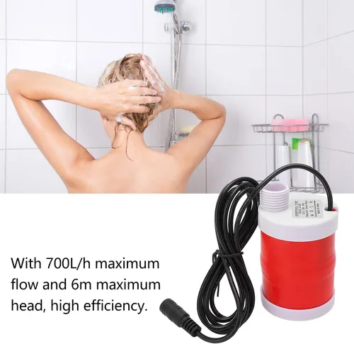 Miniatura 3 de Bomba sumergible sin escobillas de 12V 20W DC, bomba inteligente de filtro de bajo ruido de alta elevación, para pecera, suministro de agua, camping