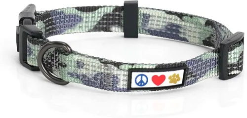 Miniatura 21 de Pawtitas - Collar reflectante para perro - Nombre y número de teléfono personalizados, ajustable para perros pequeños y cachorros - Morado Púrpura