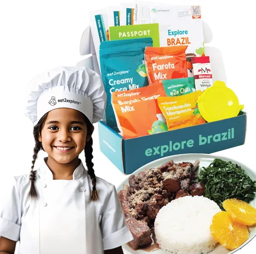 eat2explore Kits de cocina para niños de 15 piezas - Juegos de cocina interactivos y educativos para niños reales para edades de 5 años en adelante,