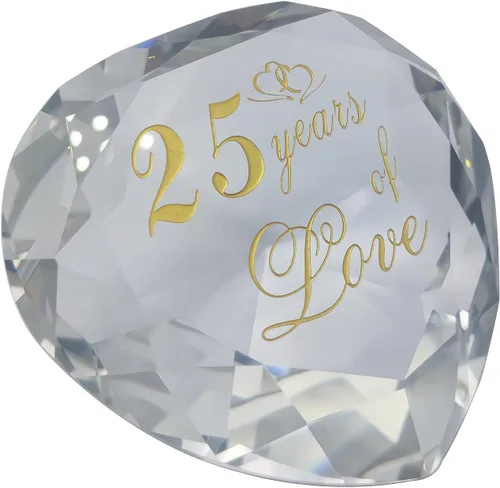 Miniatura 10 de Regalos de cristal de aniversario de 1 año para ella y él, primera boda para marido, esposa, novio o novia, regalo de aniversario de un año