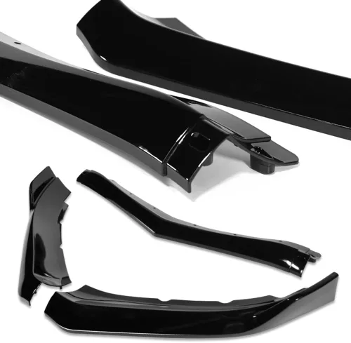 Miniatura 3 de Q1-TECH, 9 piezas de extensiones de difusor de labio de parachoques delantero y falda lateral compatible con Cadillac ATS 2013-2014, kit