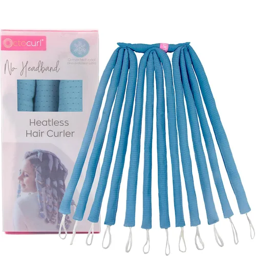 Miniatura 21 de Octocurl Rizador de pelo sin calor sin diadema, suave envoltura rizadora de pulpo para rizos nocturnos, espiral, suelto, ondas de playa, peinado sin
