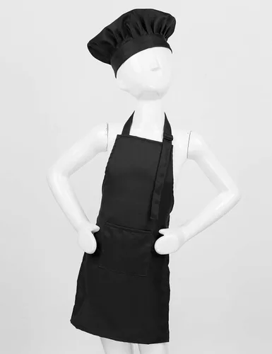 Miniatura 2 de ranrann Conjunto de delantal de chef para niños y niñas, delantales de cocina para cocinar, hornear, entrenamiento, disfraz