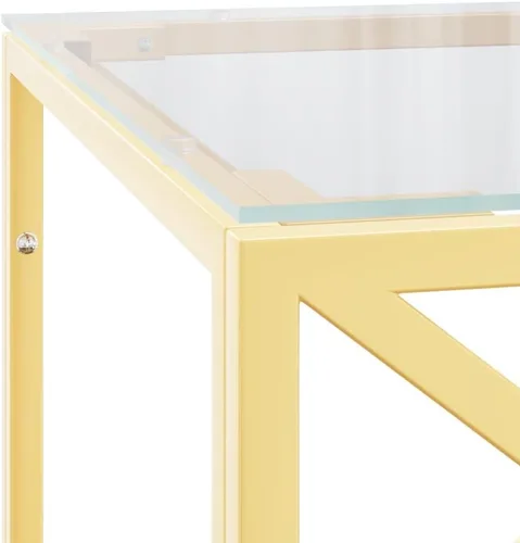 Miniatura 6 de Coffee Table mesa de Centro para salaCoffee Table 43.3"x17.7"x17.7" Stainless Steel and GlassSuitable for bedrooms, Living Rooms, and Dining Rooms