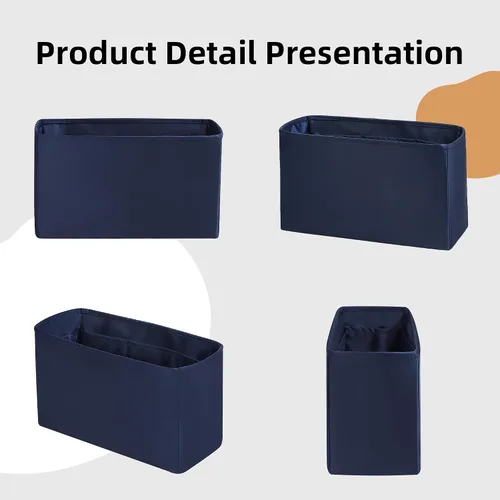 Miniatura 8 de DGAZ Organizador de bolso de seda para bolso de mano Dior Mini SML, organizador de bolsas suave y sedoso, bolso de lujo y moldeador de bolsas