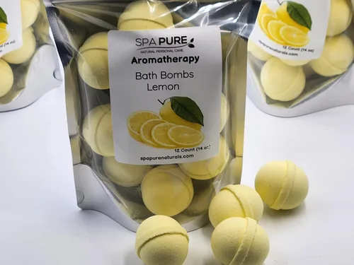 Miniatura 6 de Bombas de baño de aceite esencial, fabricadas en Estados Unidos con leche de coco y manteca de karité, para un lujoso baño de spa en casa