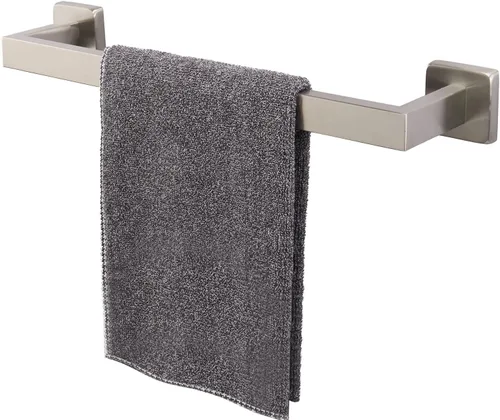 Miniatura 20 de TocTen Toallero de Baño - Base Cuadrada Engrosada SUS304 Barra de Toallas de Acero Inoxidable para Baño, Accesorios de Baño Varilla de Toallas