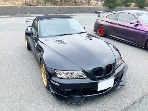Miniatura 8 de iJDMTOY Luces de marcador laterales con tira LED ámbar para parachoques delantero semidansparente compatible con BMW Z3 Roadster convertible