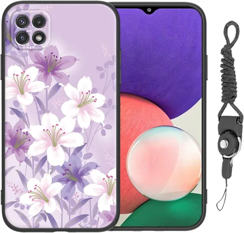 Miniatura 12 de Funda para Galaxy A51 5G (no compatible con la versión A51 4G) con correa de cordón, para niñas y mujeres, diseño lindo de anime, funda de silicona