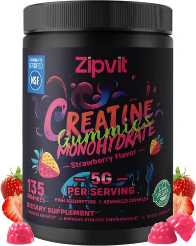 Miniatura 12 de Gomitas de monohidrato de creatina, gomita de creatina certificada por la NSF, dosis de 0.18 oz para hombres y mujeres para apoyar los músculos