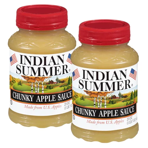 Miniatura 16 de Indian Summer Puré de manzana en trozos premium hecho con manzanas estadounidenses por cultivadores estadounidenses
