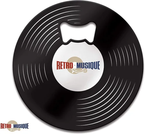 Miniatura 6 de Juego de 8 posavasos de vinilo de The Beatles con abridor magnético de botellas, bonitos posavasos de música, regalos de bar para hombres y mujeres