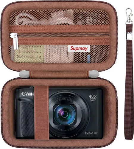 Miniatura 14 de Estuche de transporte rígido para Canon PowerShot SX740 HS/ SX730 HS/ SX720 HS/ SX620 HS/ G7 X Mark III/ G7 X Mark II cámara digital, bolsa de viaje