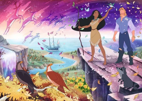 Miniatura 2 de Ravensburger Disney 12000243 Pocahontas - Rompecabezas de 1000 piezas para adultos - 12000243 - Herramientas hechas a mano, fabricado en Alemania